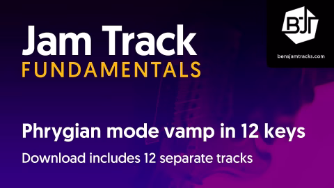 Product image for Phrygian mode vamp in 12 keys